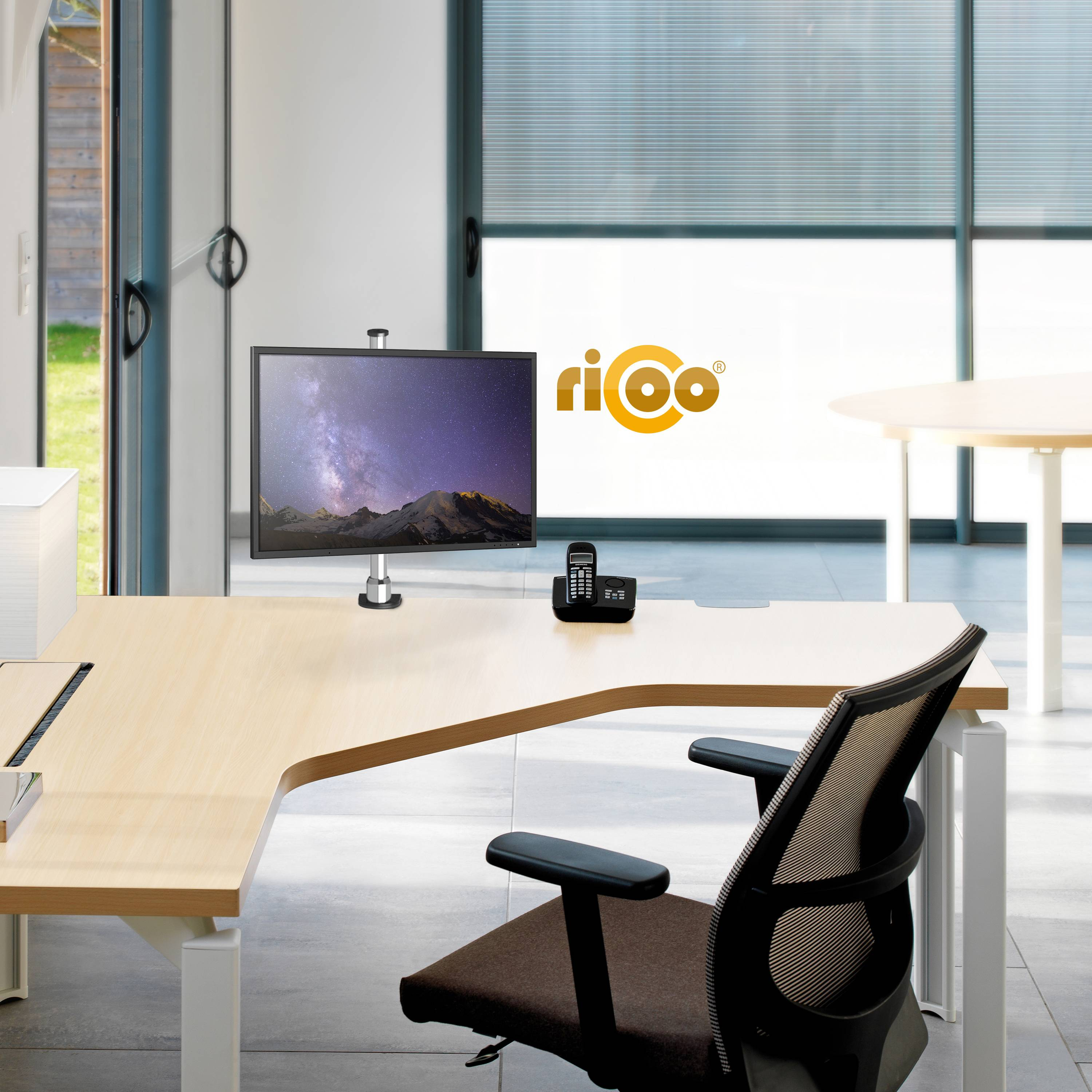 RICOO silber Tischhalterung, Monitor TS2111