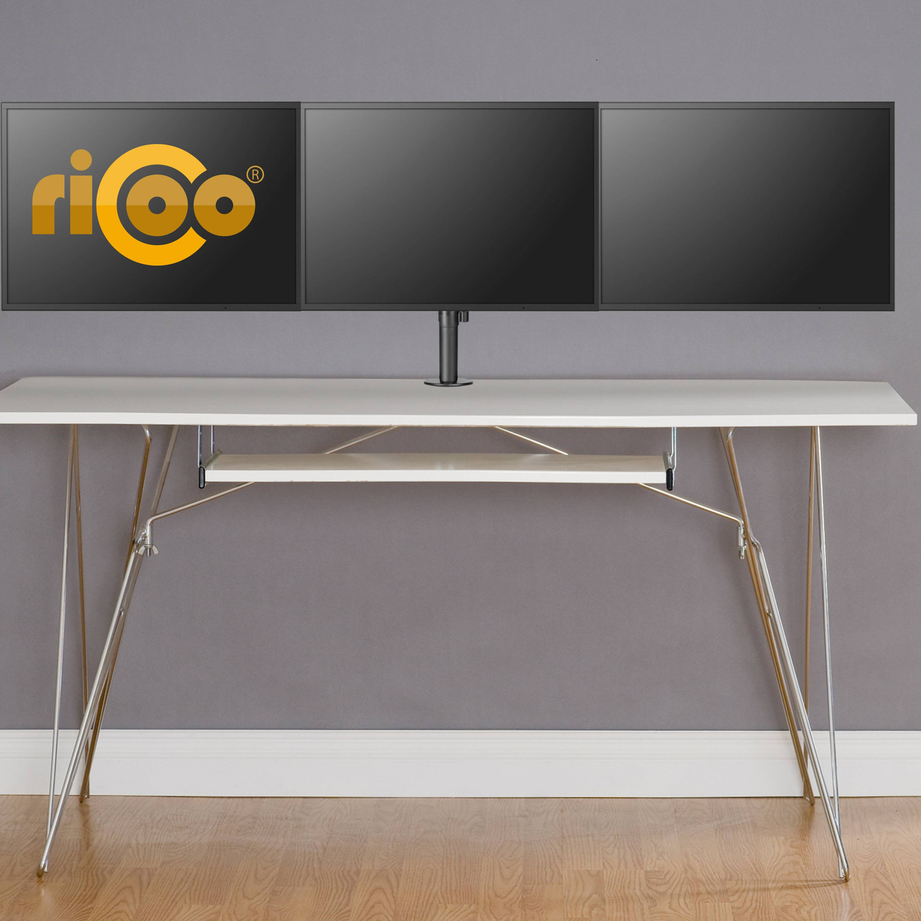 RICOO TS6911 Monitor Tischhalterung, schwarz