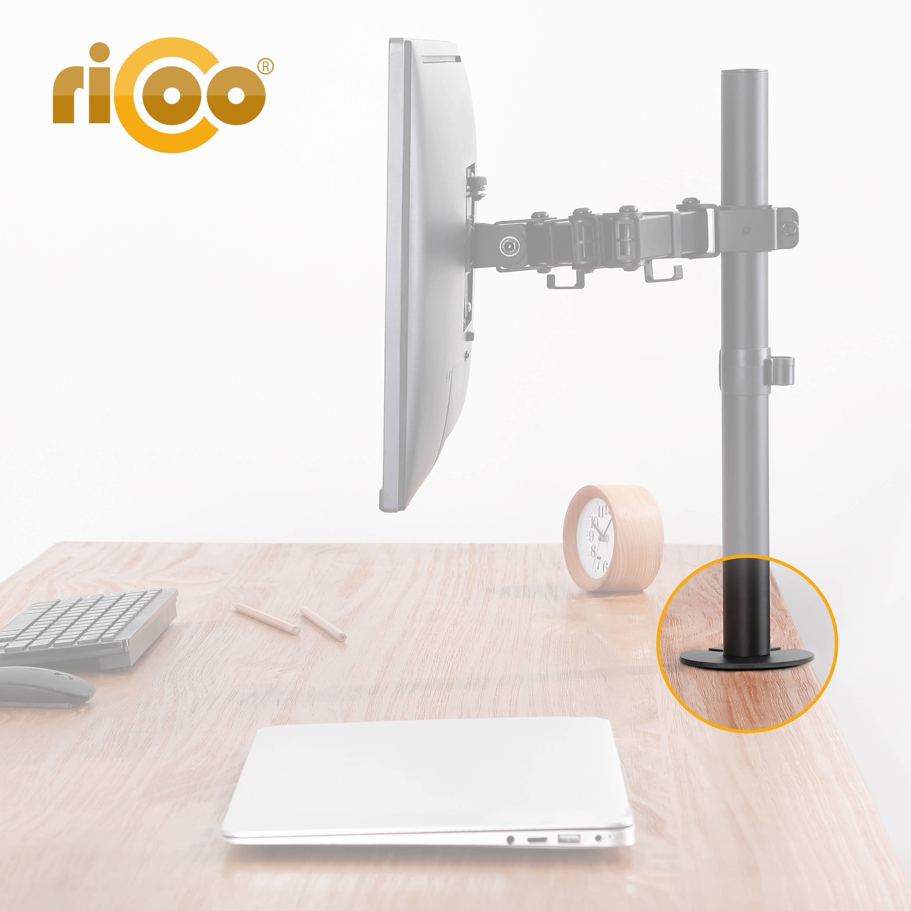 RICOO Z5811 Monitor silber Tischhalterung