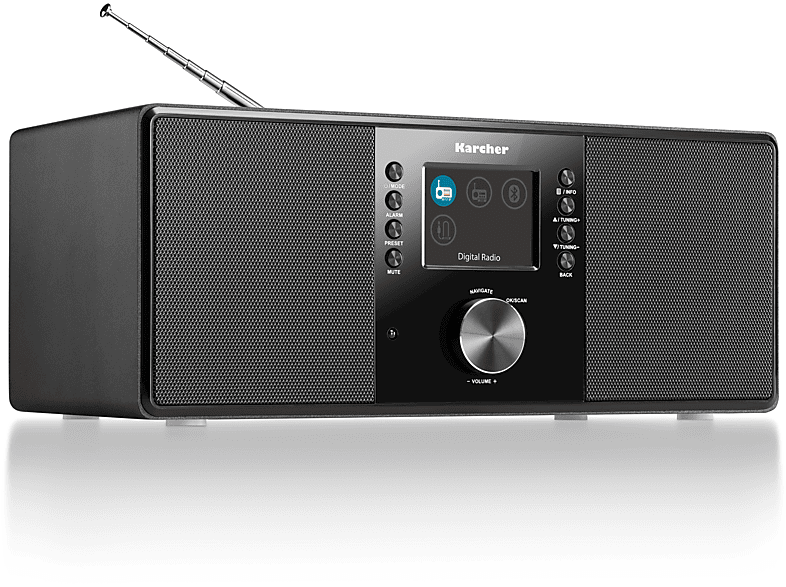 KARCHER DAB 5000+ (FM), Schwarz DAB+, Bluetooth, UKW DAB+, DAB+ Radio