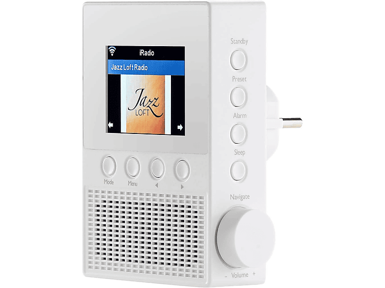 RADIO IRS-300 weiss Radio, Steckdosenradio, Internet VR Bluetooth,