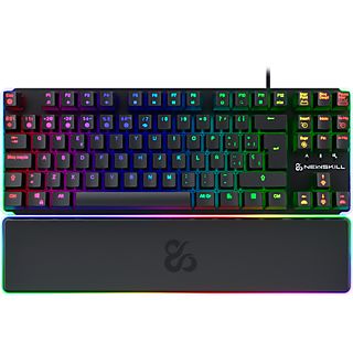 Teclado gaming - NEWSKILL Gungnyr TKL Pro, Con cable, Teclas iluminadas, Rojo