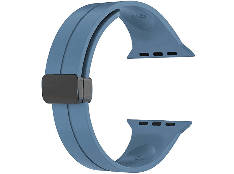 Absorptionsarmband Silikon, Magnetisches  , Watch Ersatzarmband, INF aus 49mm  44mm 42mm Blau 45mm Apple,