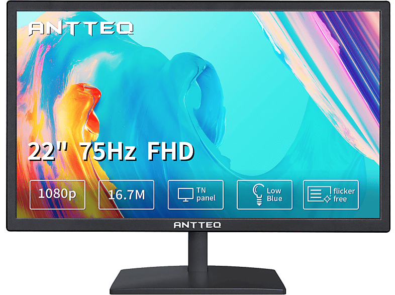 Hz ) 21,5 Monitor ms Hz ANTTEQ 60 (5 75 | , F2145M Zoll Reaktionszeit Full-HD