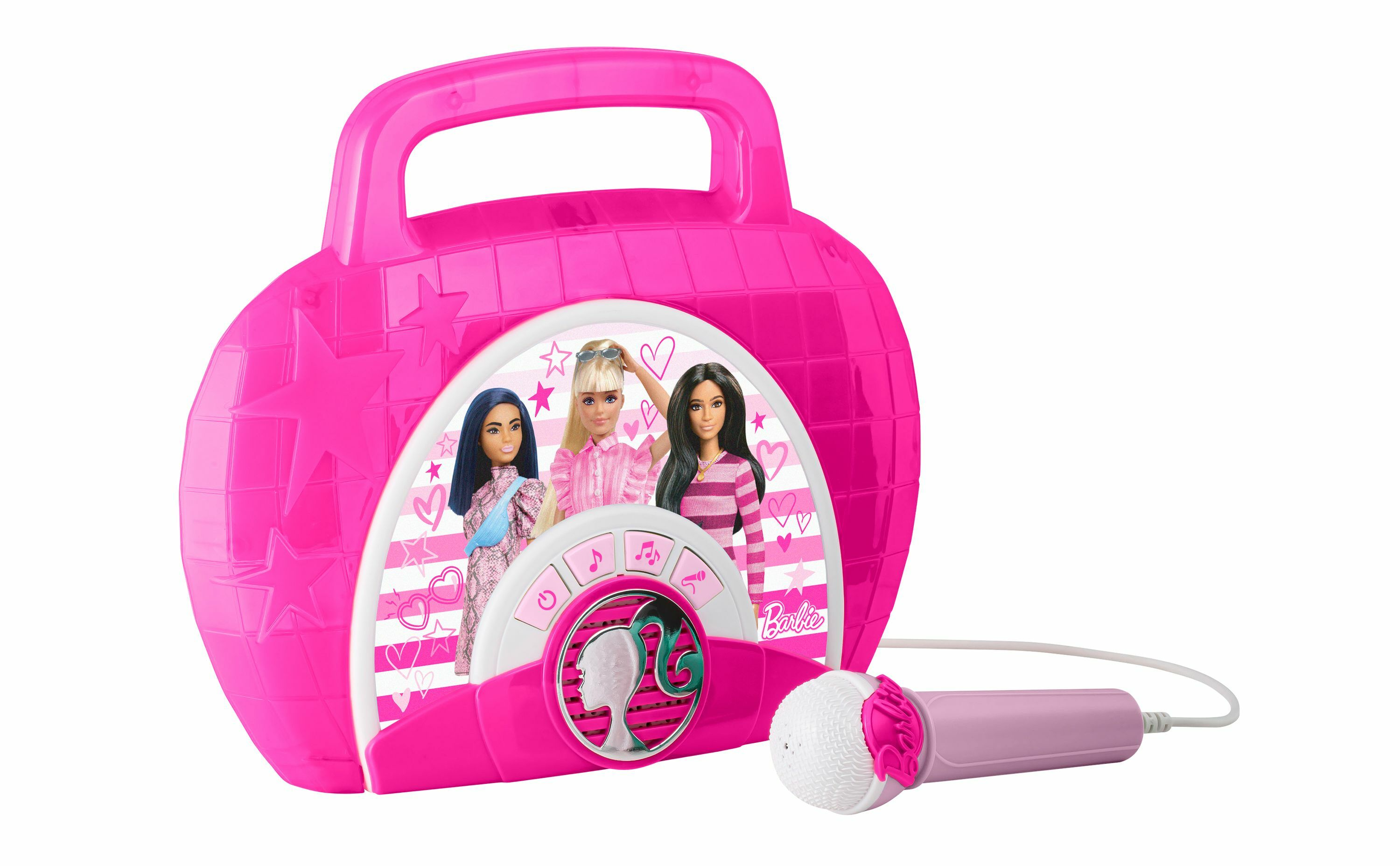 EKIDS Barbie pink Karaoke-Lautsprecher,