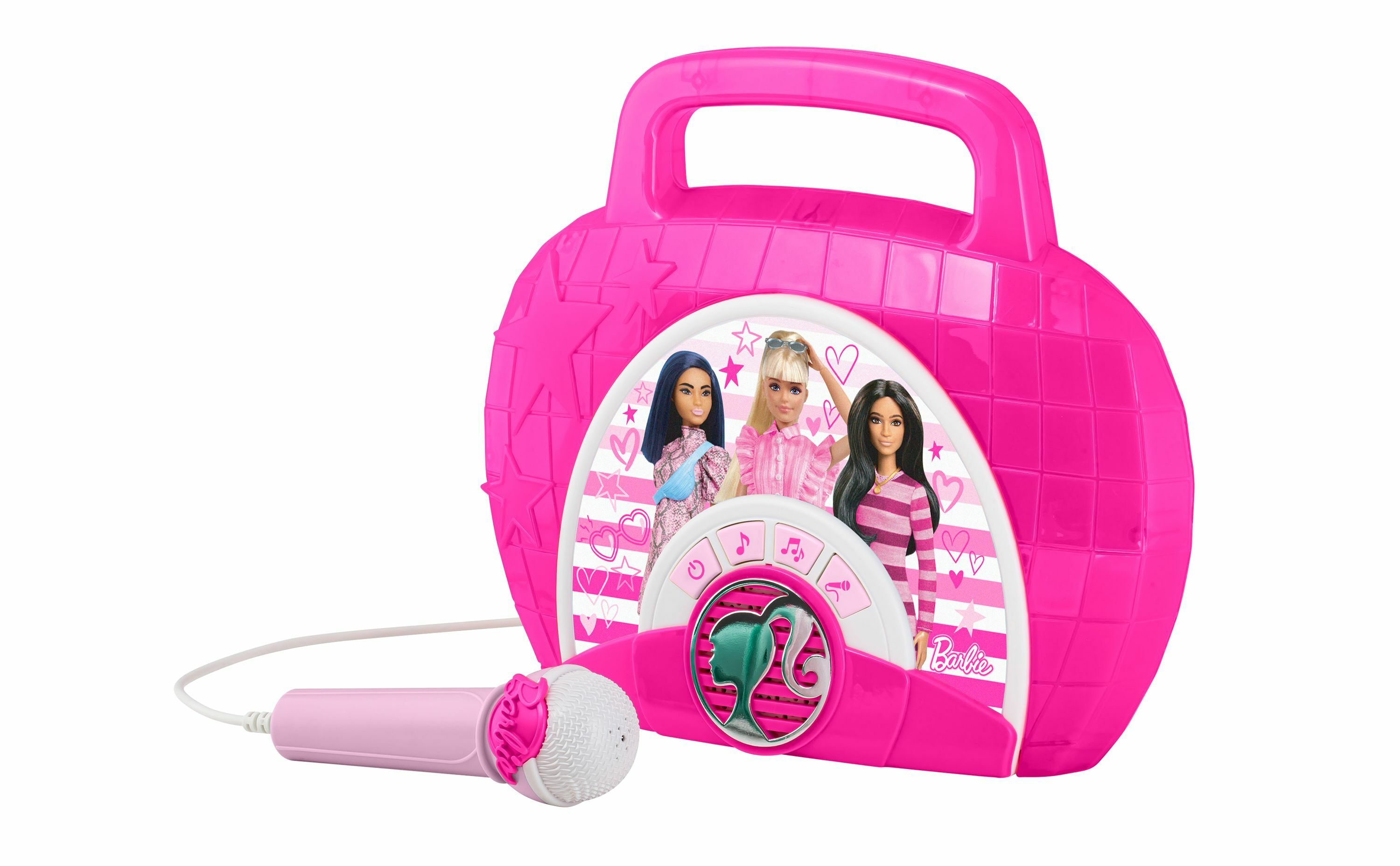 EKIDS Barbie pink Karaoke-Lautsprecher,