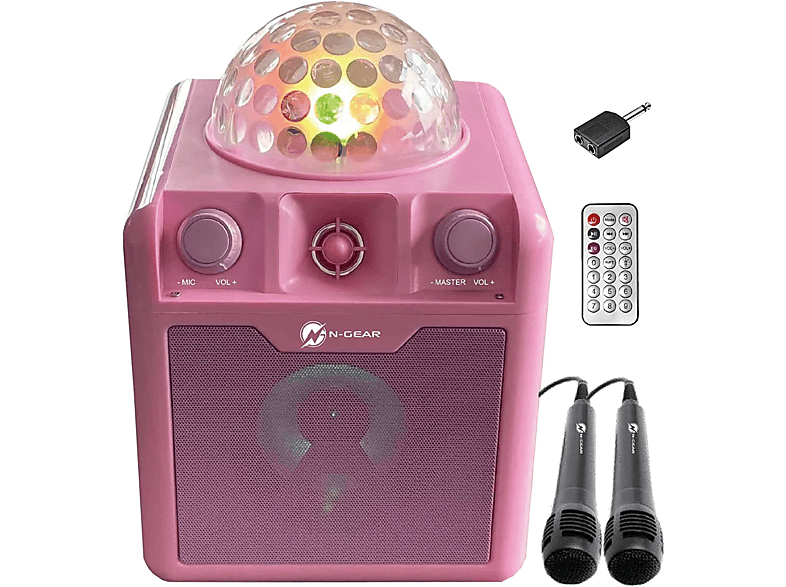 N-GEAR DISCO410-PK pink Karaoke-Lautsprecher