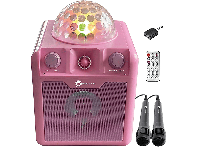 NGEAR DISCO410PK KaraokeLautsprecher, pink MediaMarkt
