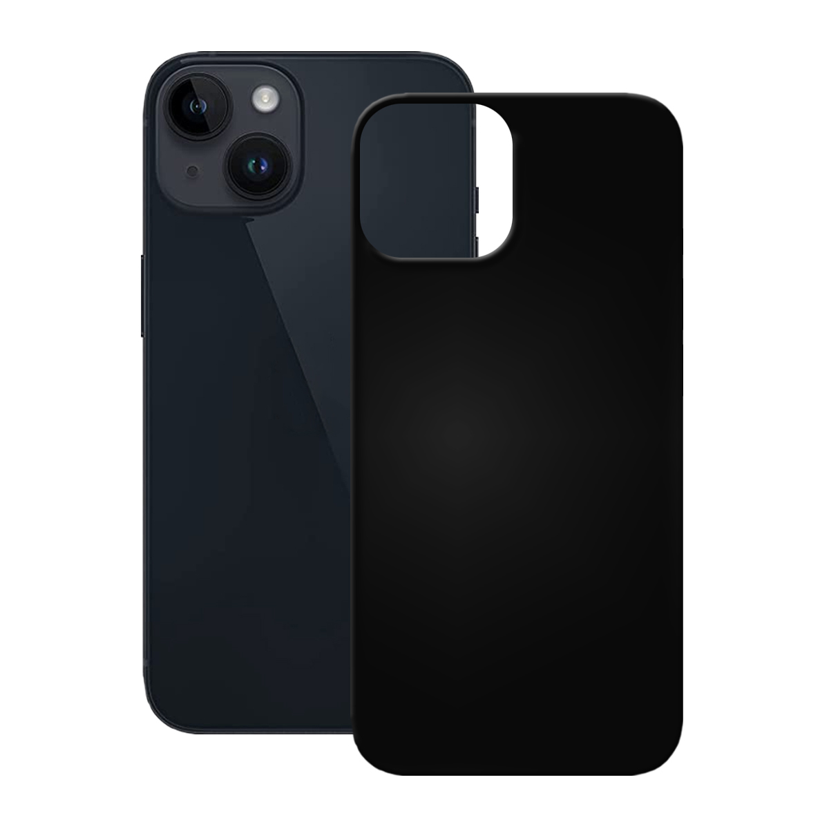 PEDEA Backcover, iPhone Schwarz Apple, Plus, TPU Case, 14