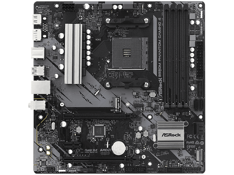 ASROCK B550M Phantom Gaming 4 Mainboard Mehrfarbig