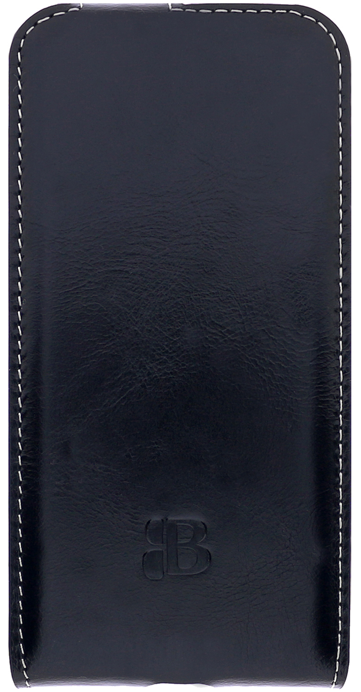 Cover, Handytasche Flip-Case Leder, Flip Apple, Pro, IPhone Schwarz 11 BURKLEY aus