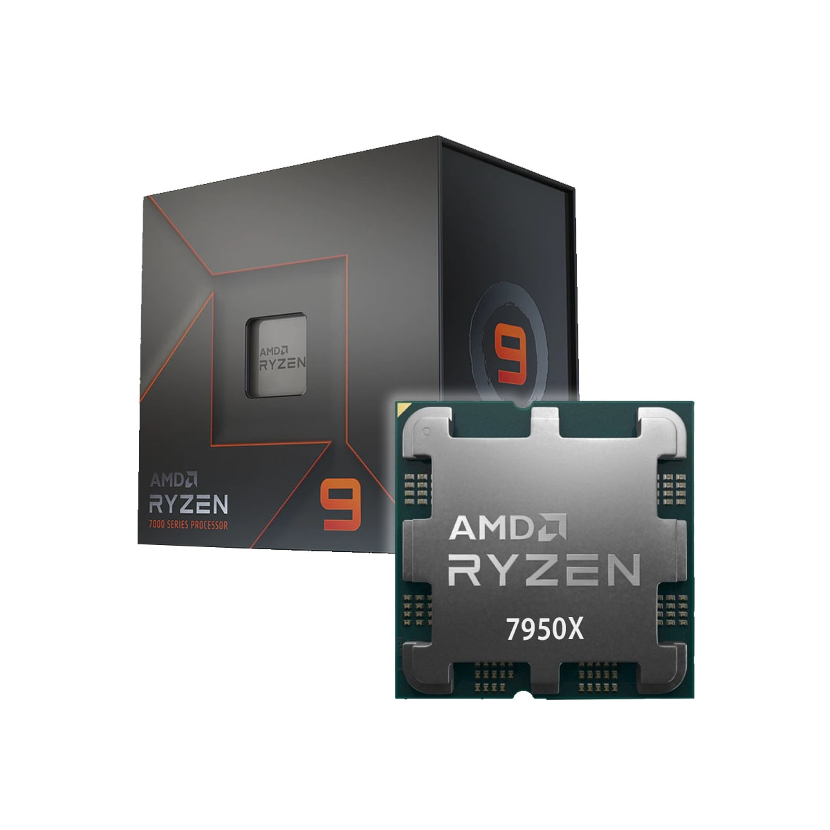 Mehrfarbig Ryzen 7950X Prozessor, 9 AMD