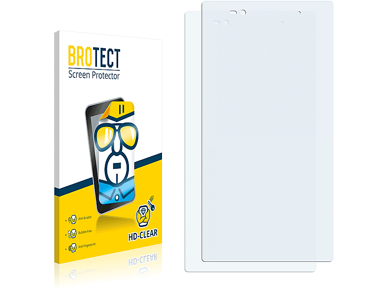 BROTECT 2x klare Schutzfolie(für Sony Xperia Z Ultra C6833)