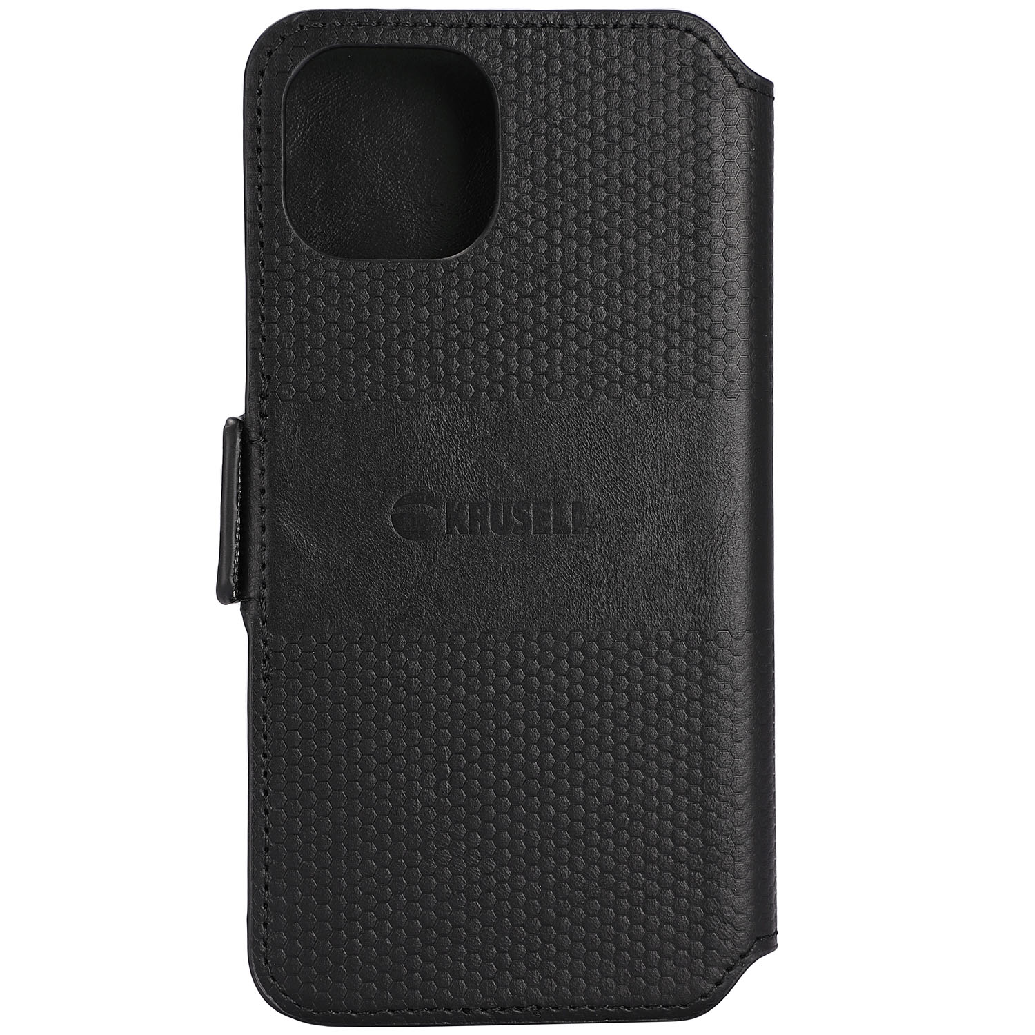 Schwarz Schwarz, iPhone 14, Flip Apple, aus Leder 14 Handytasche iPhone Cover, KRUSELL