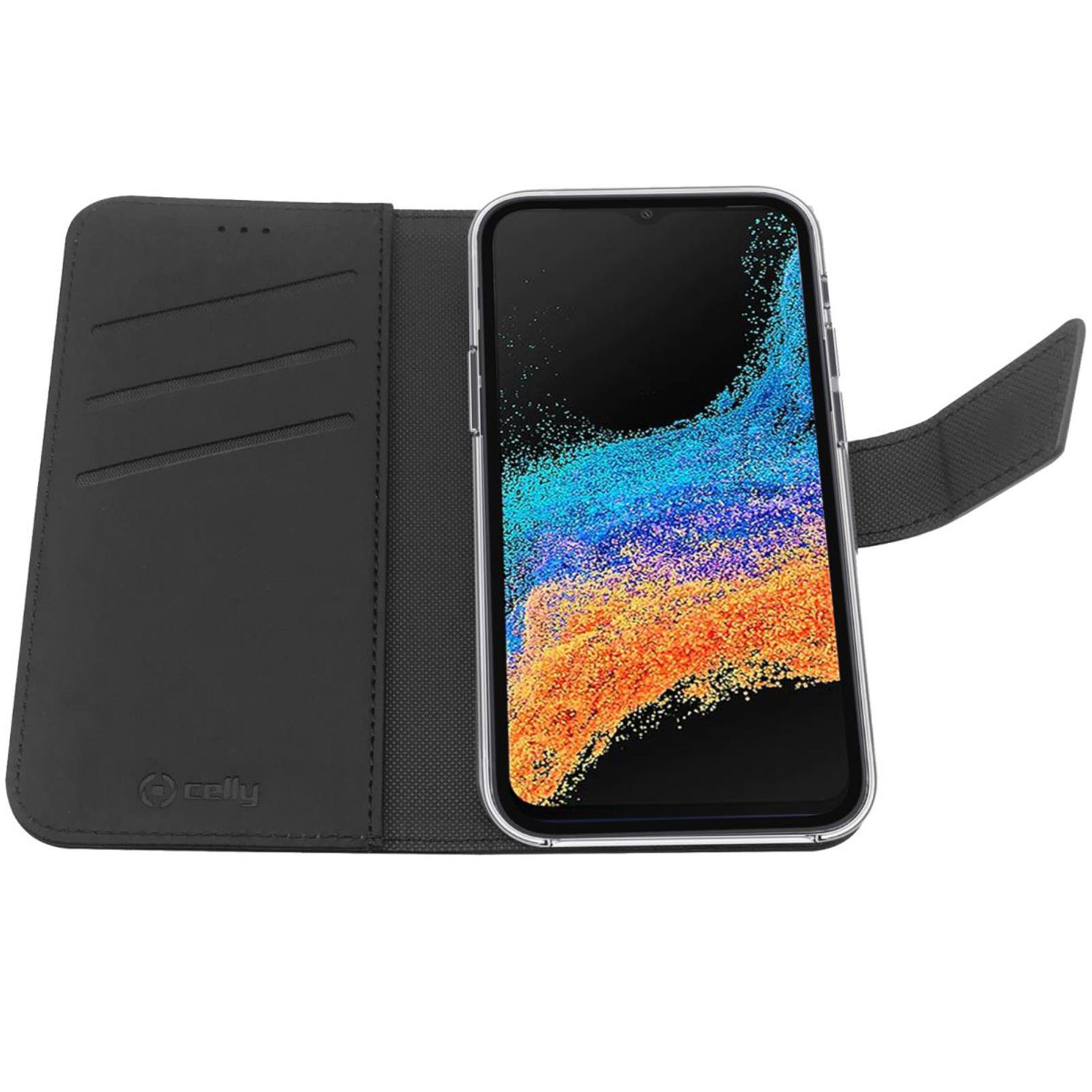 CELLY Wally Custodia per Galaxy Xcover 6 Pro, Nero