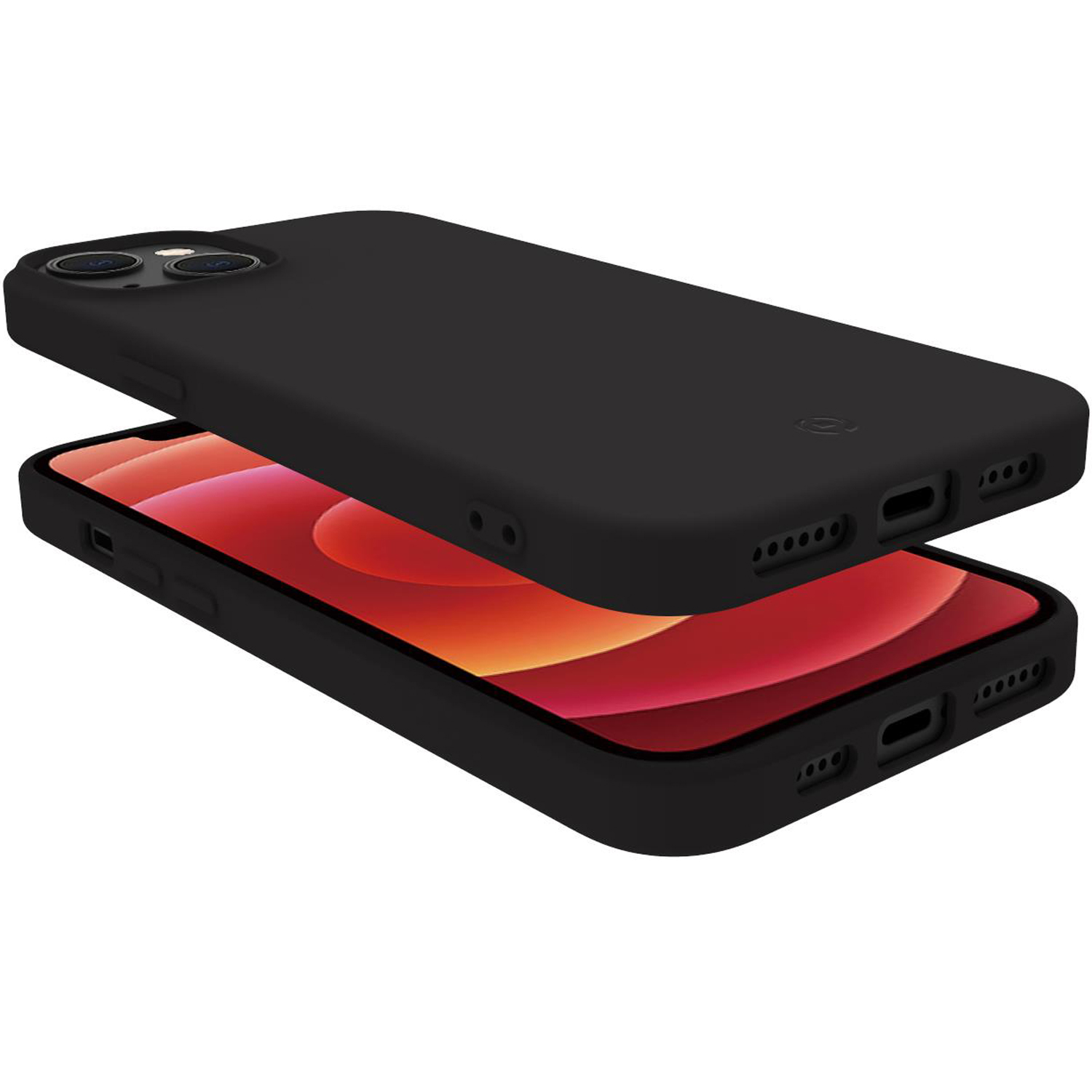 CELLY Planet Soft Plus, 14 Apple, GRS 14 TPU-Cover iPhone Backcover, Antwort, iPhone Schwarz Plus
