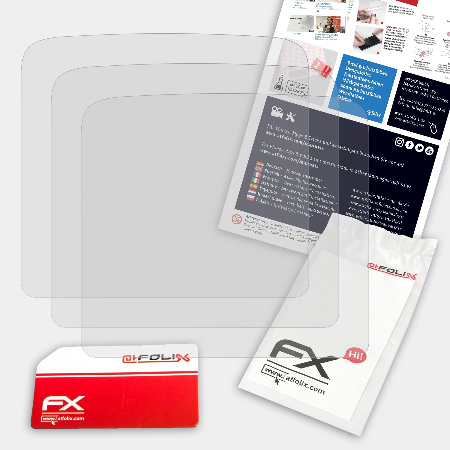 ATFOLIX 3x Displayschutz(für Hytera PD785) FX-Antireflex