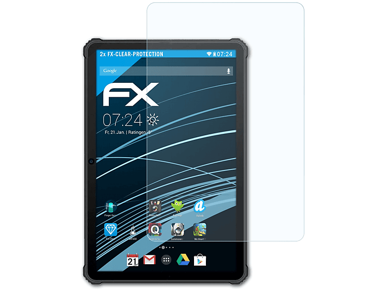 ATFOLIX 2x FX-Clear Displayschutz(für RT1) Oukitel