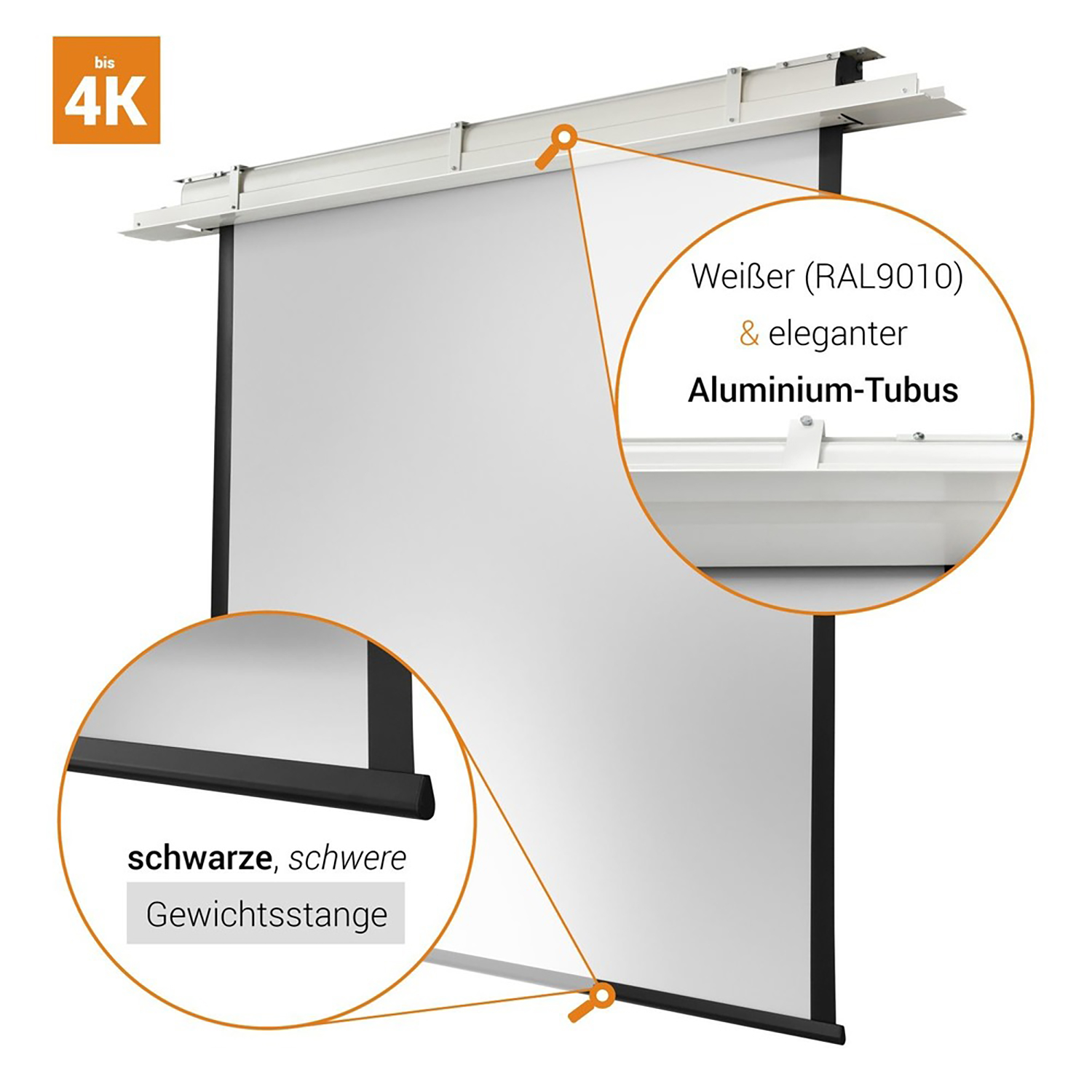 CELEXON Deckeneinbauleinwand Expert Motor