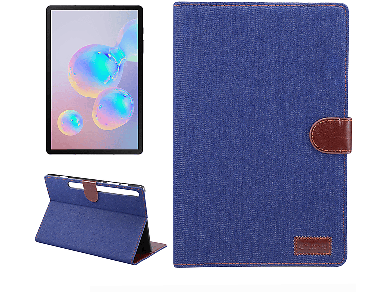 Samsung Schutzhülle Zoll Hülle Kunststoff, Galaxy Bookcover für 11 Blau S7 LOBWERK SM-T870/T875/X700 Tab