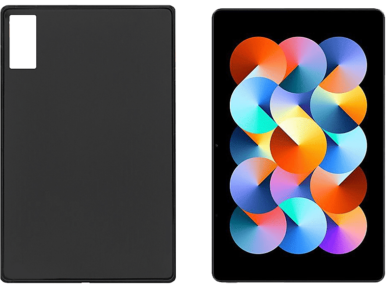 LOBWERK Hülle Schutzhülle Backcover für Xiaomi Redmi Pad 2022 I83 10.61 Zoll TPU, Schwarz