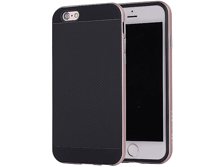 Hülle, Plus iPhone Zoll, 6 5.5 LOBWERK Backcover, bronze Apple,