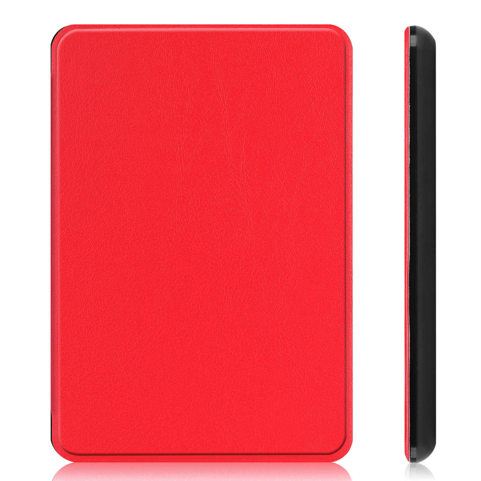 LOBWERK Hülle Schutzhülle Bookcover für 2018 Paperwhite Generation Kindle Rot Amazon Zoll 6 10. Kunstleder