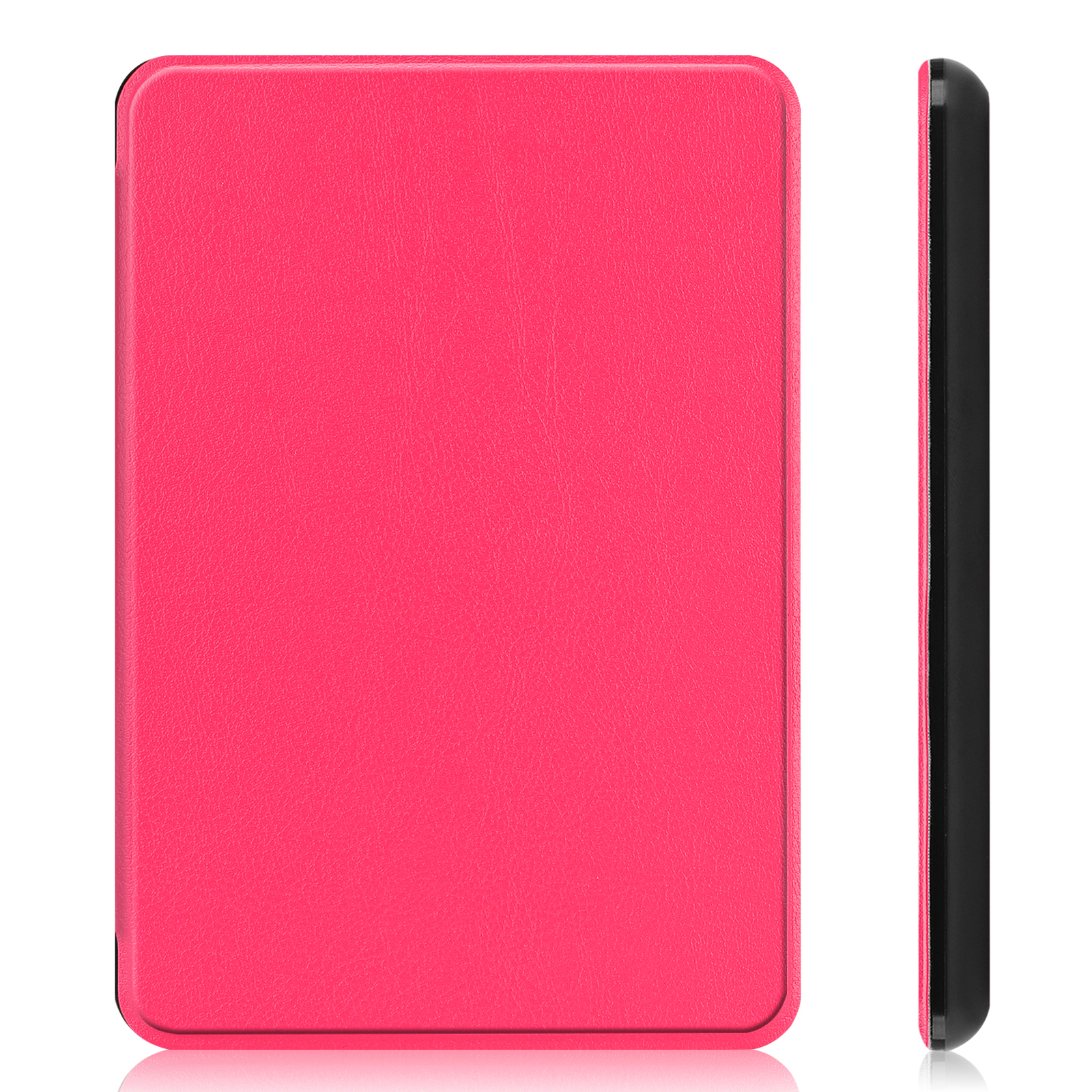 LOBWERK Hülle Schutzhülle Bookcover für Kindle Paperwhite 6 Amazon 10. 2018 Zoll Kunstleder, Pink Generation