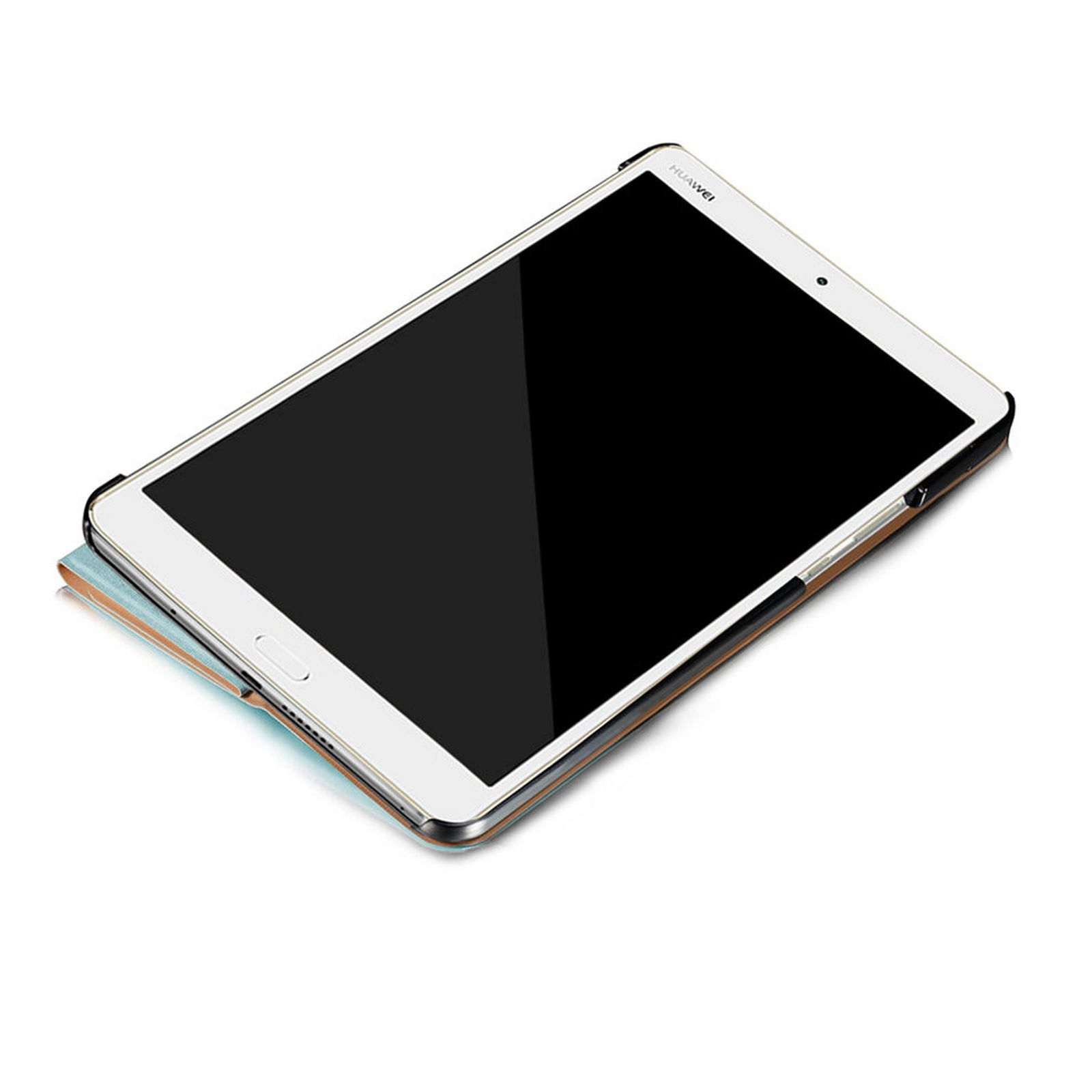 LOBWERK Hülle Schutzhülle Bookcover für Kunststoff, Huawei Pad 8.0 Zoll Hellblau 2 Honor