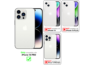 CADORABO TPU Silikon Hülle mit Kameraschutz und Ring, Sleeve, Apple, iPhone 14 PRO, Grün