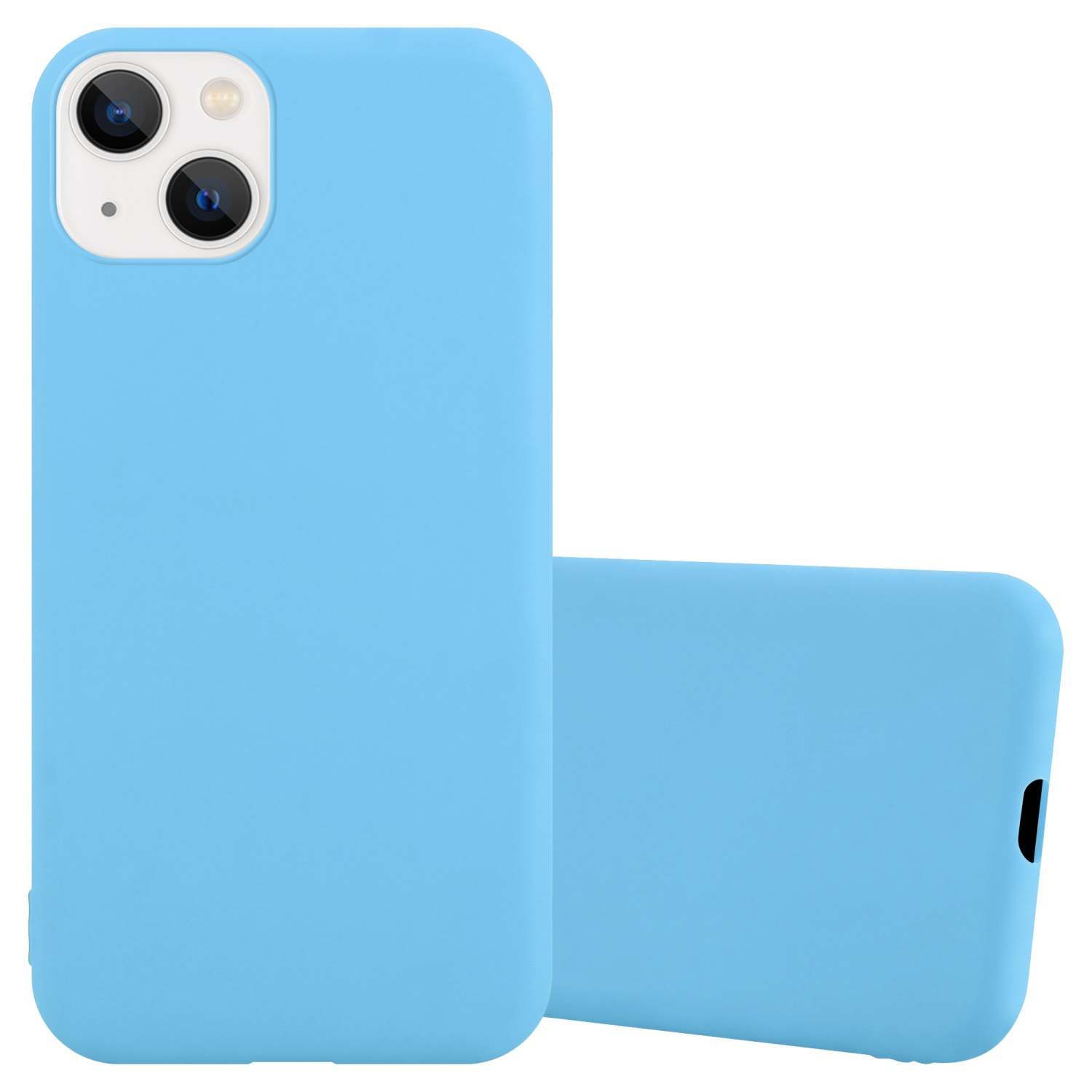 Style, Candy Hülle TPU Apple, BLAU Backcover, PLUS, iPhone 14 CADORABO CANDY im