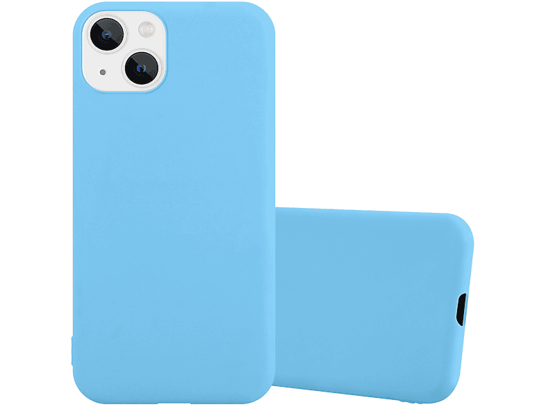CADORABO TPU Hülle Style, 14 im CANDY PLUS, BLAU iPhone Candy Apple, Backcover,