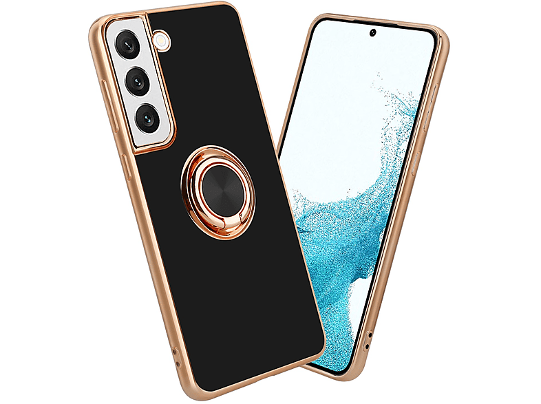 Cadorabo Funda Compatible Con Huawei P40 En Morado - ROJO - Funda Protectora Bicolor De Silicona TPU Y Parte Trasera De Vidrio Templado