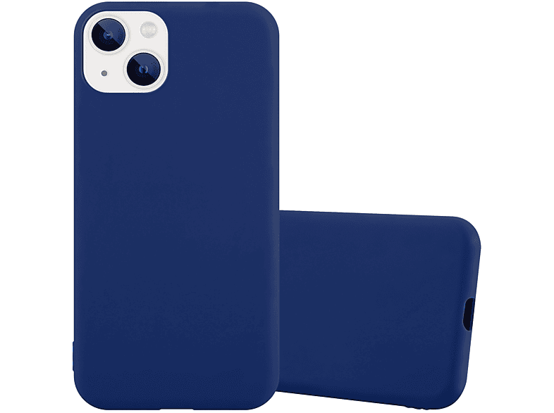 Backcover, Hülle 14 Style, DUNKEL PLUS, CANDY CADORABO iPhone im BLAU Apple, Candy TPU