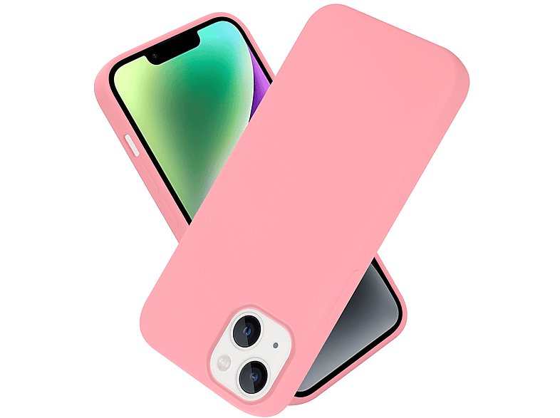 CADORABO Hülle im Liquid Silicone Case Style, Backcover, Apple, iPhone 14 PLUS, LIQUID PINK