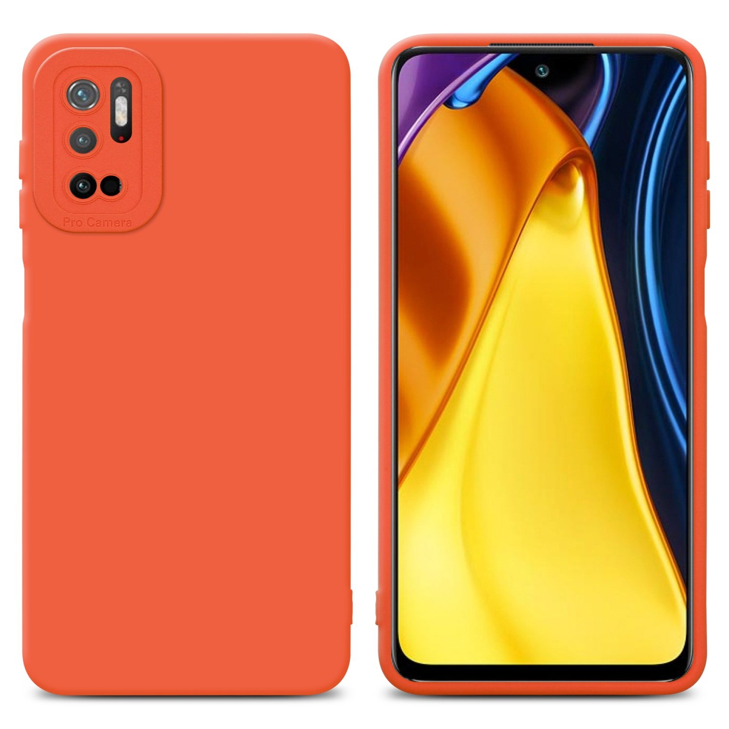 xinyunew Cover per Xiaomi Poco M3 Pro 5G,360 Gradi Rugged Antiurto Custodia con Protezione dello Schermo Integrata,Trasparente Protettivo Case con Protezione Fotocamera,verde