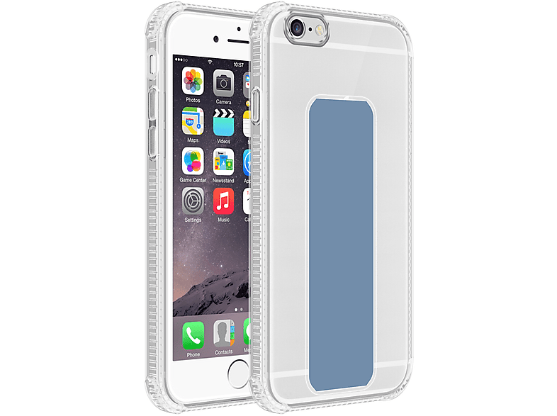 CADORABO Hülle mit Halterung und Standfunktion, Backcover, Apple, iPhone 6 PLUS / 6S PLUS, HELL BLAU | Backcover