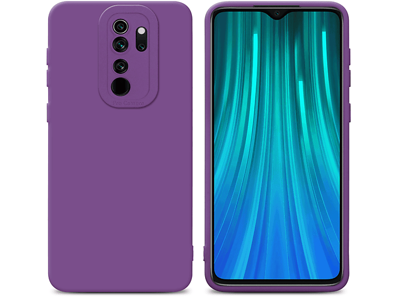 CADORABO Schutzhülle TPU Fluid Xiaomi, 8 FLUID NOTE Style, Backcover, MATT LILA PRO, RedMi