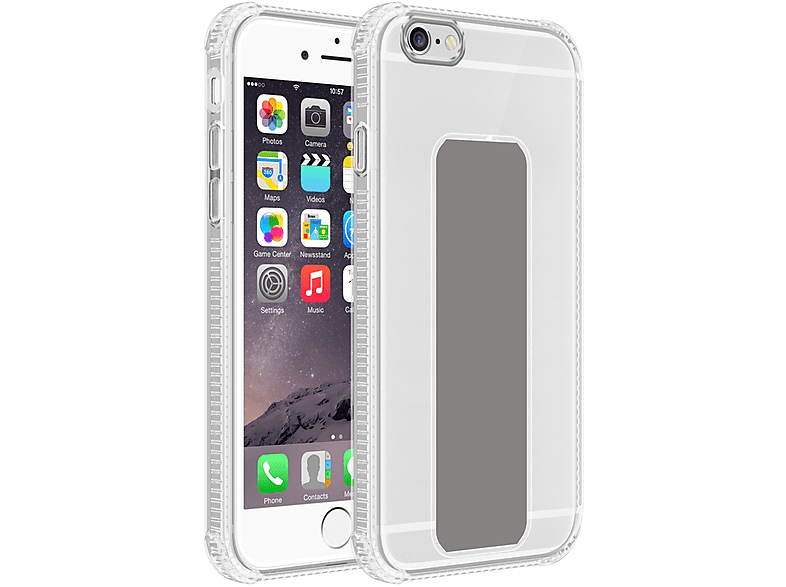 CADORABO Hülle Standfunktion, Halterung PLUS, Backcover, und iPhone mit 6S / 6 PLUS GRAU Apple