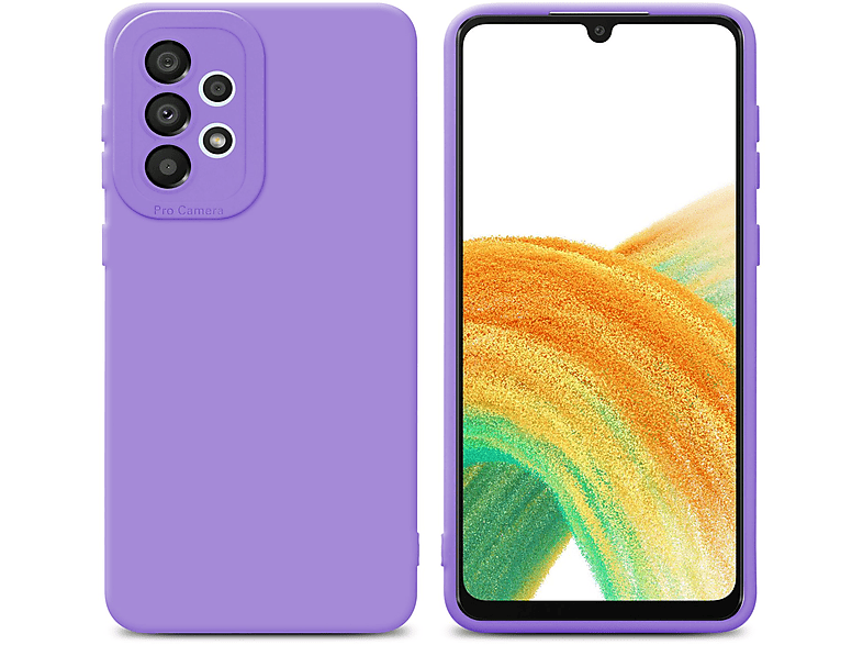 CADORABO Schutzhülle HELL Backcover, LILA Fluid FLUID 5G, Style, Samsung, TPU Galaxy A33