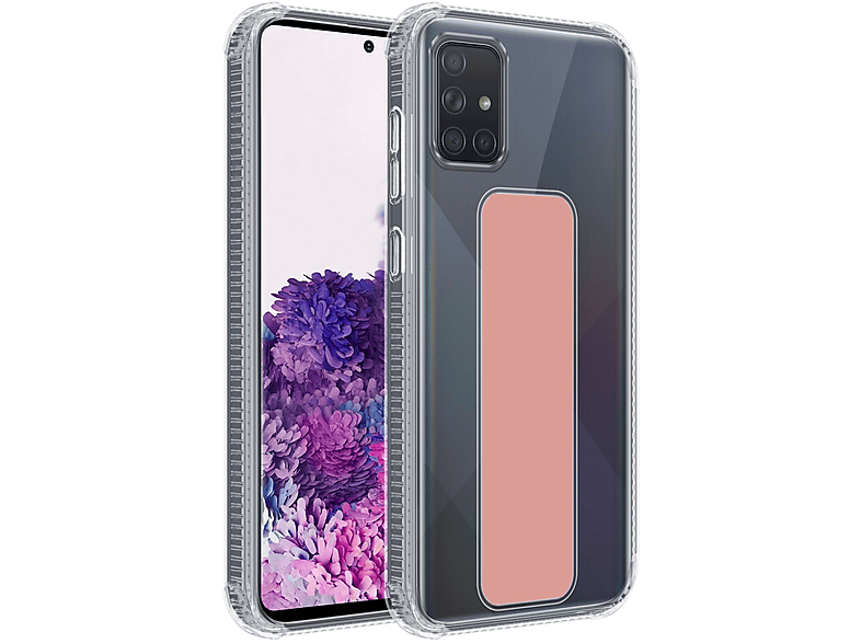 CADORABO Hülle mit Halterung und Standfunktion, Backcover, Samsung, Galaxy A71 4G, ROSA