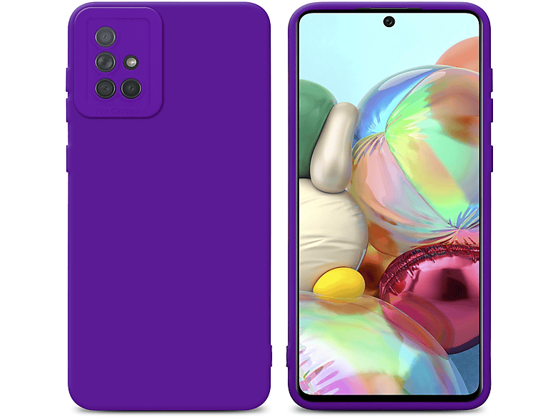 CADORABO Schutzhülle TPU Fluid Style, 4G, FLUID LILA A71 DUNKEL Samsung, Galaxy Backcover