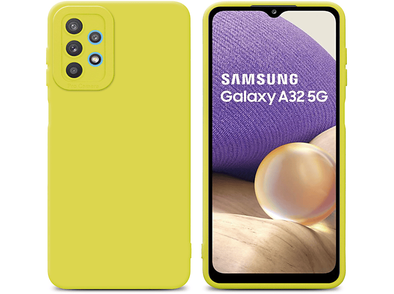 CADORABO Schutzhülle Backcover, Galaxy FLUID Samsung, Fluid GELB TPU Style, A32 5G