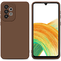 CADORABO TPU Fluid Silikon Hülle, Sleeves, Samsung, Galaxy A33 5G, Braun