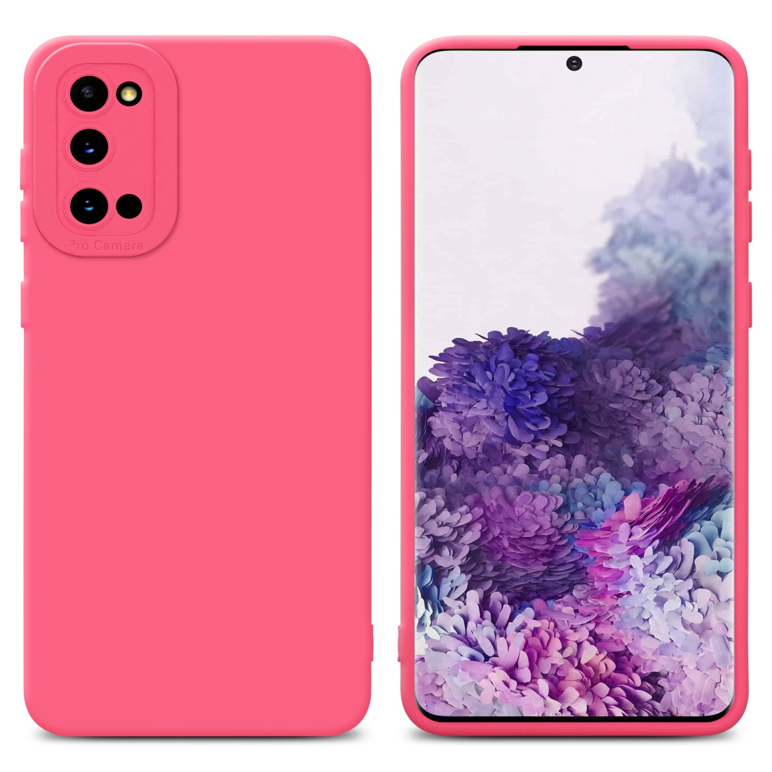 CADORABO Schutzhülle Fluid Backcover, TPU Galaxy Style, Samsung, ROT FLUID S20