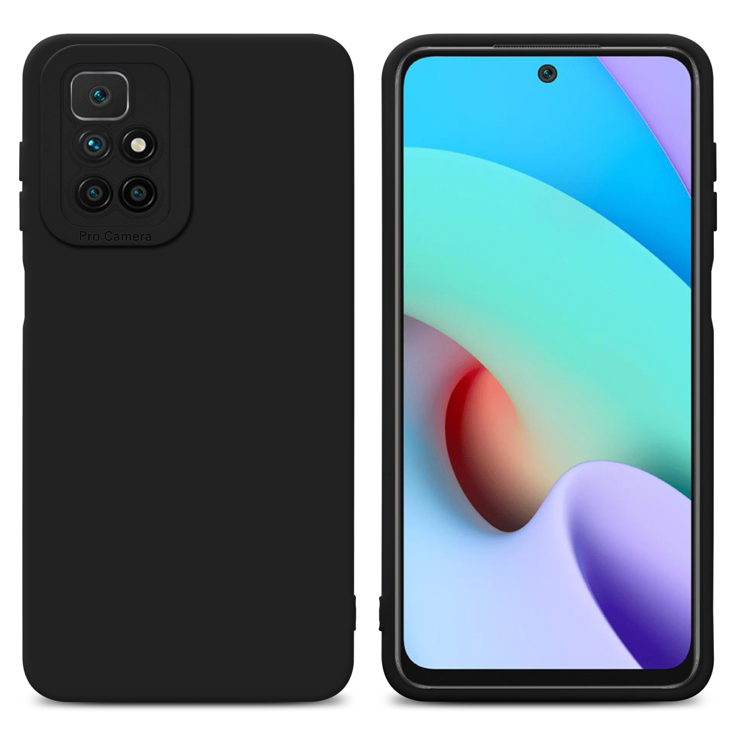 RedMi SCHWARZ TPU 10, Style, Xiaomi, FLUID Backcover, Schutzhülle CADORABO Fluid