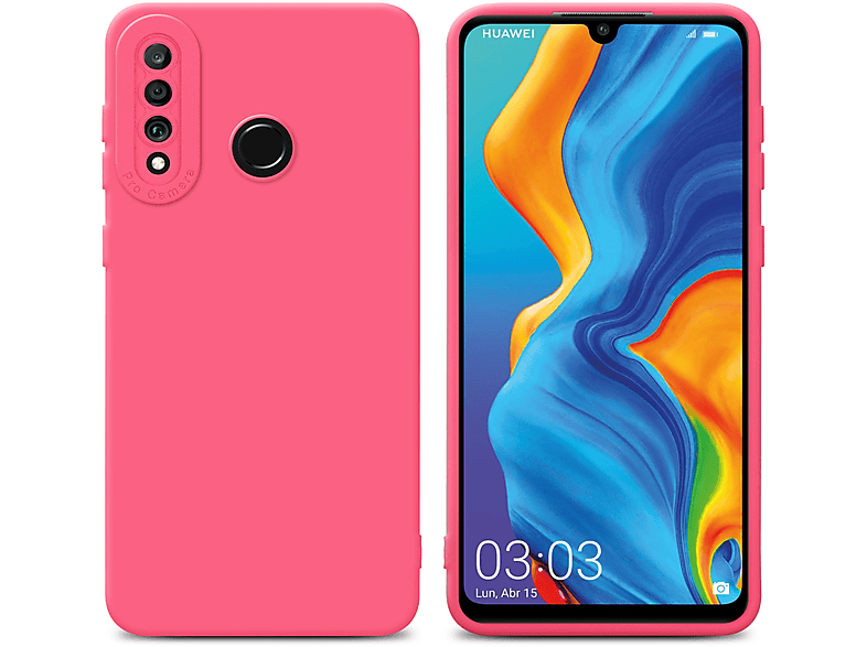 CADORABO Schutzhülle TPU Fluid Style, Backcover, Huawei, P30 LITE, FLUID ROT