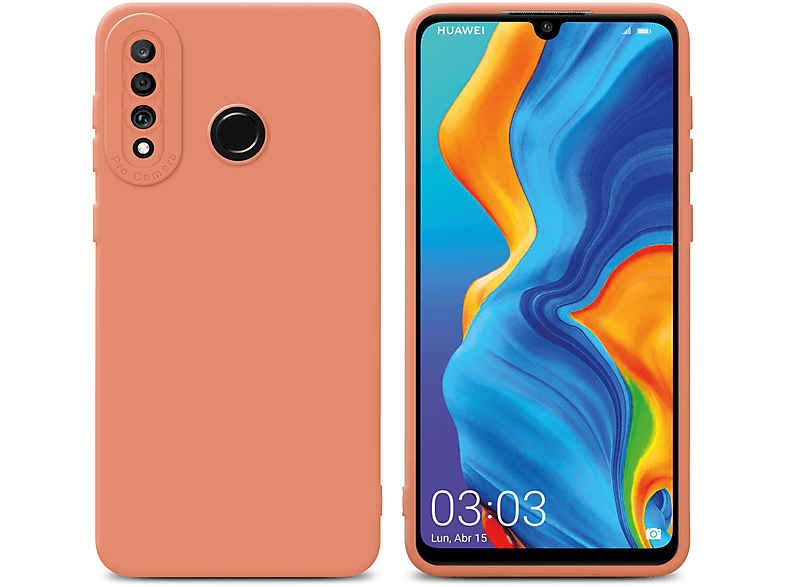 CADORABO Schutzhülle Backcover, TPU ORANGE HELL LITE, P30 Fluid Style, Huawei, FLUID