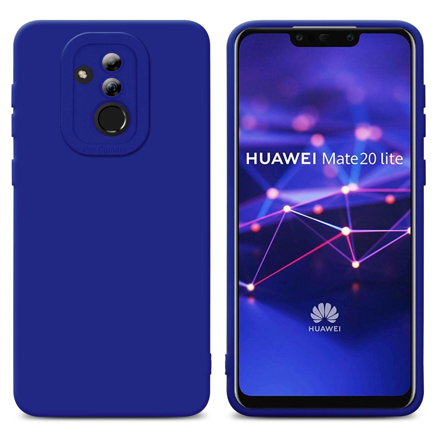 BLAU TPU Style, LITE, Fluid Schutzhülle FLUID Backcover, MATE CADORABO Huawei, 20