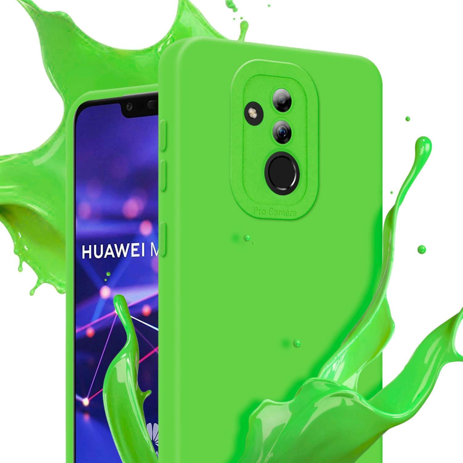 Huawei, TPU 20 LITE, GRÜN MATE FLUID Fluid Schutzhülle CADORABO Style, Backcover,